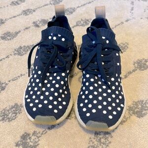 Adidas Boost Sneakers- navy/white polka dot. Women’s 7.5